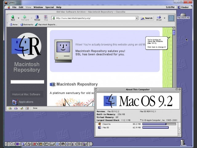 Macintosh os x emulator